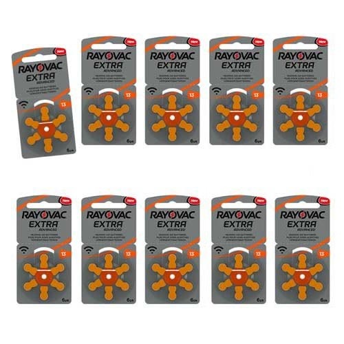 Rayovac Extra 13 (PR48) Oranje Hoortoestel batterij Voordeelpakket (60x)